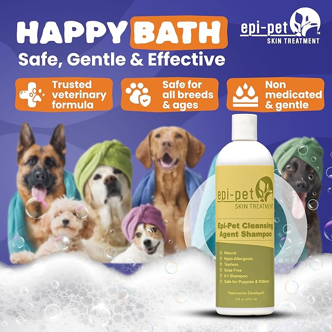 Cleansing Agent Pet Shampoo, 16-Ounce