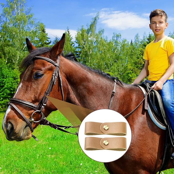 Chunful 6 Pcs Halter Breakaway Replacement Strap Breakaway Halter Replacement Straps Horse Leather