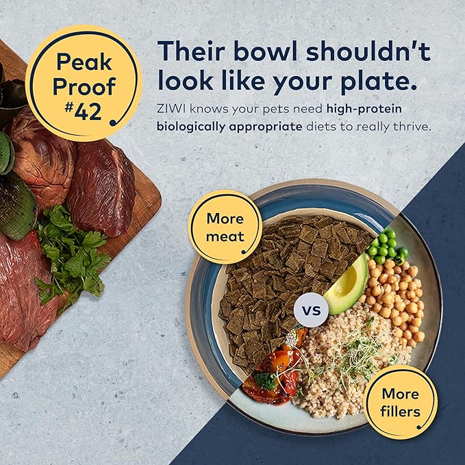 Bundle of ZIWI Peak Air-Dried Dog Food, Trial Size: Beef + Chicken + Lamb - All Natural, High Protein, Grain Free, Limited Ingredient w/Superfoods (3.5oz)