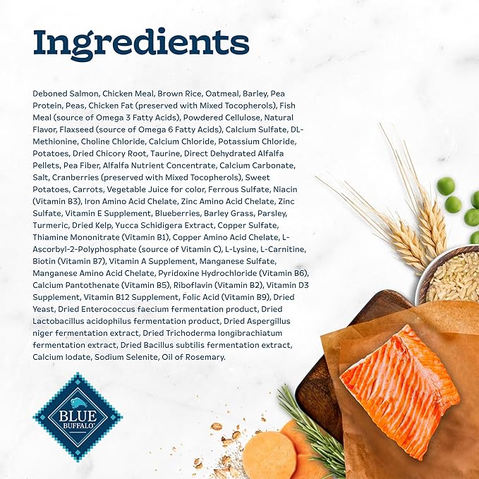 Blue Buffalo Tastefuls Indoor Natural Adult Dry Cat Food, Salmon & Brown Rice 10lb Bag