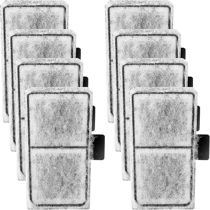 AQQA 8 Pack Aquarium Filter Cartridge Replacement Fish Tank Filter Cartridge for Aquarium Internal Filter (Medium)