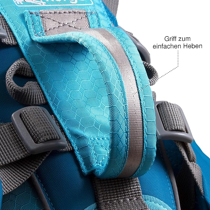 Kurgo Big Baxter Dog Backpack, Dog Saddlebag, Dog Pack, Adjustable Saddlebag for Hiking, Walking, Running, Camping, Chili Red/Barn Red