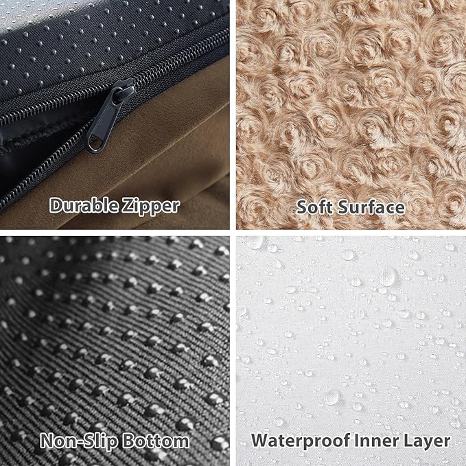 BFPETHOME Orthopedic Dog Beds for Large Dogs-Waterproof Sofa Dog Bed with Removable Washable Cover, Big Pet Bed with Waterproof Lining and Nonskid Bottom,Pet Bed for Large Dogs