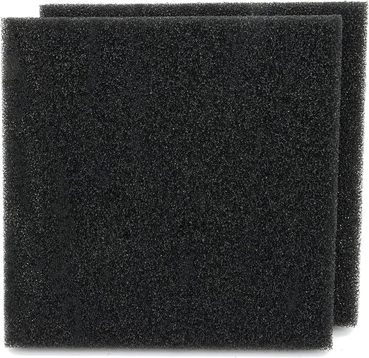 Aquarium Sponge Filter Media Pad 9 x 9 x 1 inch, Cut to Fit Biochemical Filter Bio Foam Pad, 2 Pcs