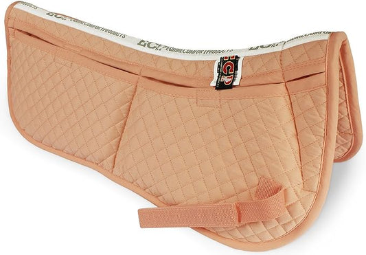 ECP Equine Comfort Products Adjustable Shock Absorbing Memory Foam Half Saddle Pad, Injury Prevention & Pressure Relief, Customizable Fit, Breathable for All Riding Styles