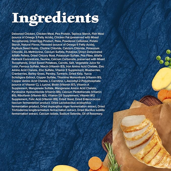 Blue Buffalo Wilderness High Protein Indoor Hairball Control Chicken Dry Cat Food for Adult Cats, Grain-Free, 5 lb. Bag