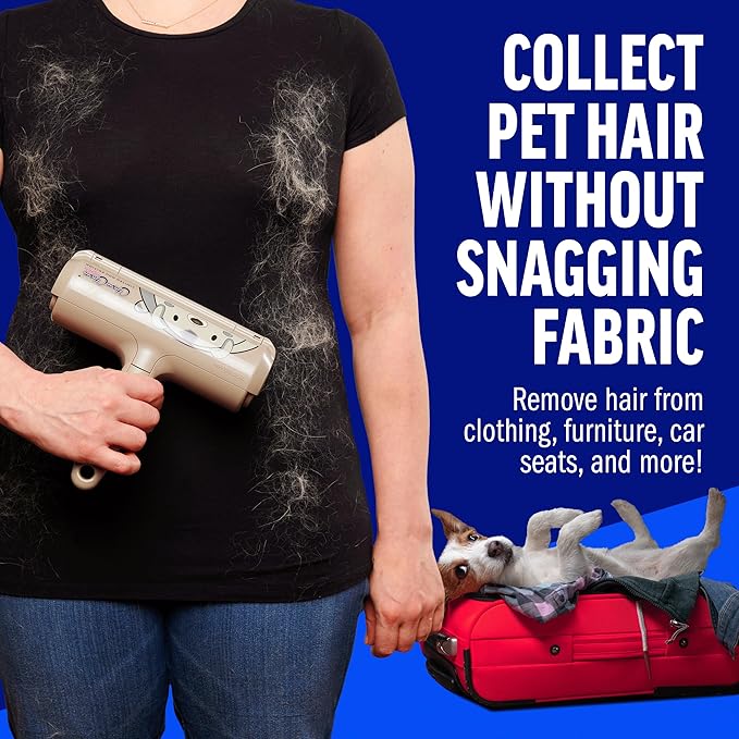 ChomChom Roller Pet Hair Remover - Reusable Dog and Cat Lint Rollers for Furniture, Couch, Car, and Clothes - Limited Dog Edition﻿